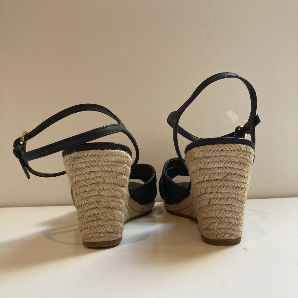 Via Spiga Inna Espadrille Wedge Sandal in Black - Picture 6 of 10